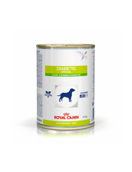 Lata Húmeda para Diabético do CãoSpal Baixo Carboidrato Veterinária Royal Canin