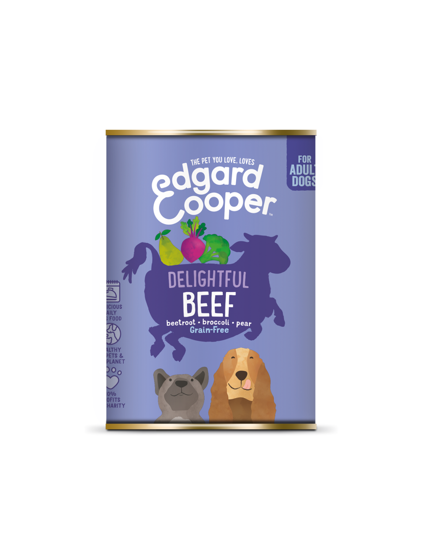 Lata para Perro Adulto con Carne de Vacuno Edgard & Cooper 2.95€ - 1