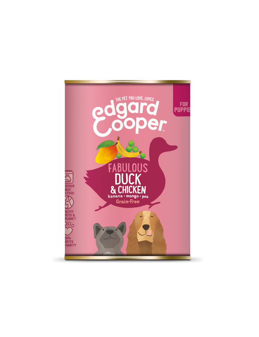 Edgard & Cooper Lata para Cachorros con Pato y Pollo 3.590909€ - 1