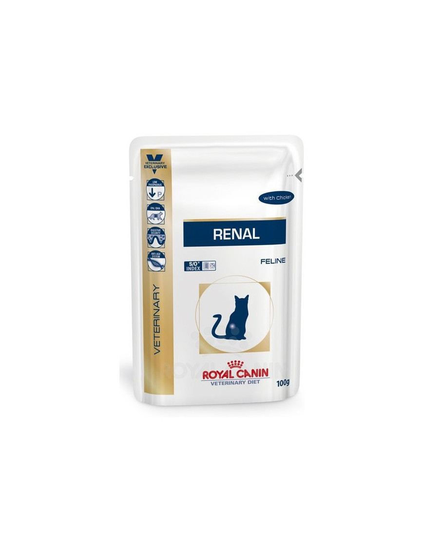 Comida Húmeda Gato Renal con Pollo Royal Vet 1.545455€ - 1