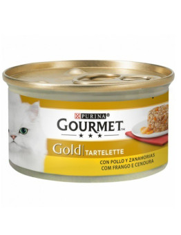 Gourmet Gold Tartallette para Gatos con Pollo y Zanahoria