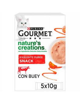 Gourmet Puree Con Buey para Gatos Purina 2.95€ - 1