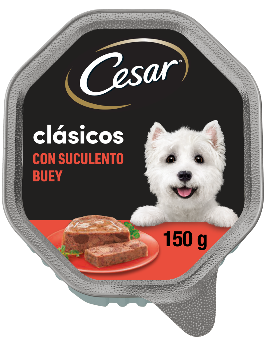 Comida Húmeda Clásica para Perro con Buey Cesar 0.975€ - 1
