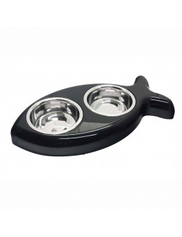 Sala de jantar dupla de aço inoxidávelKit preto Ica 15.95€ - 1