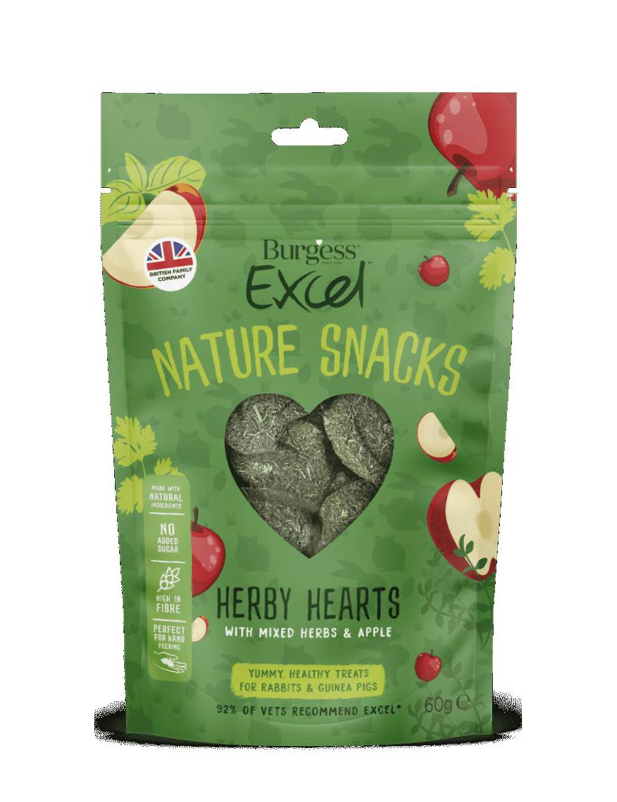 Snack Corazones de Hierbas y Manzana Excel Burgess 3.95€ - 1