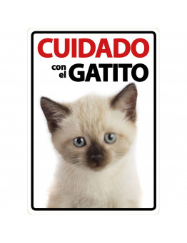 Sinal A5 'Cuidado do Kitten' 2.950001€ - 1