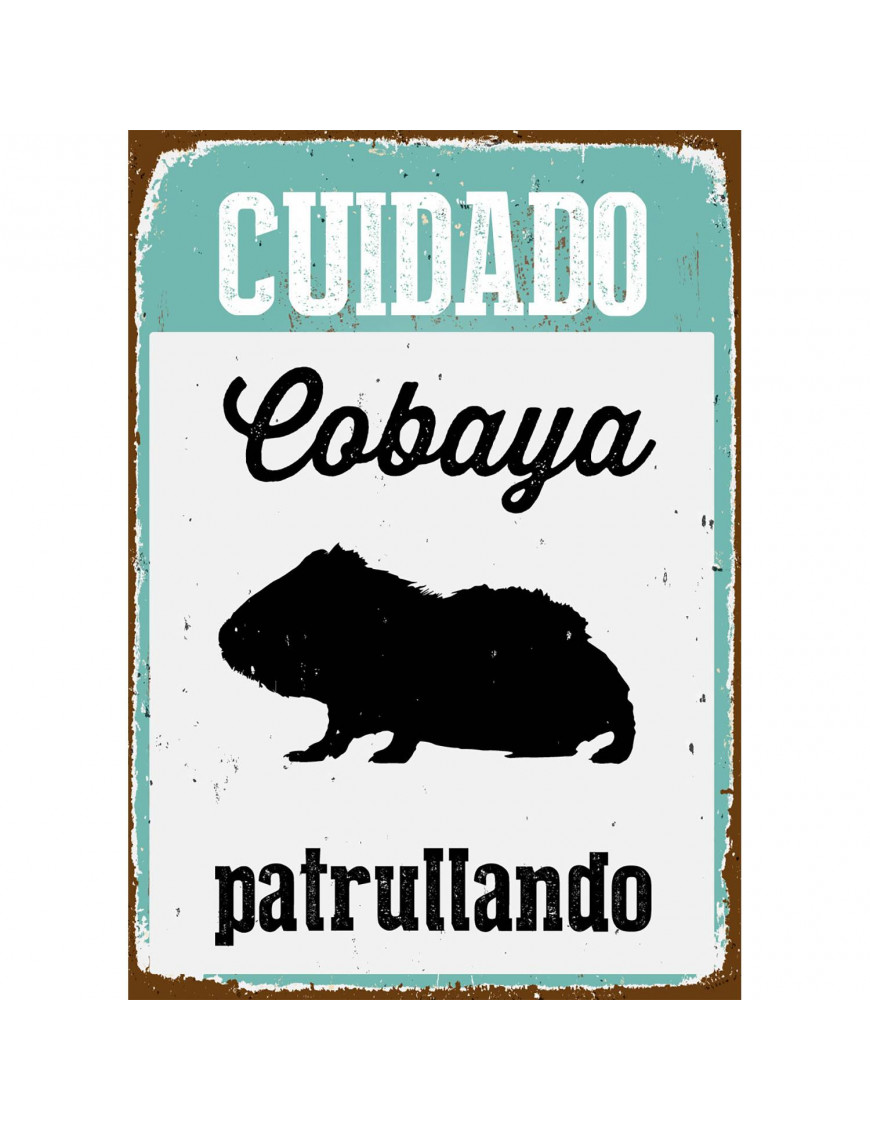 Señal A5 Metálica 'Cuidado Cobaya Patrullando' 7.95€ - 1