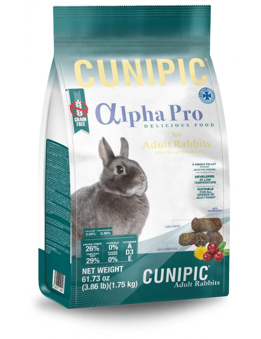 Alimentação de coelho adulto Alpha Pro Cunipic 6.9€ - 1